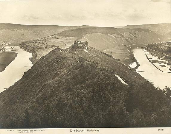 die Mosel : Marienburg alte Foto 1903