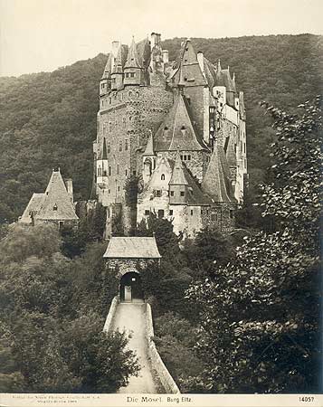 die Mosel : Burg Eltz alte Foto 1903