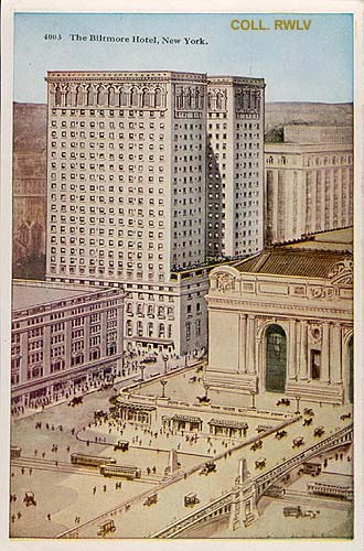 old vintage image New York City Biltmore Hotel c1910