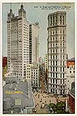 vintage image New York City St Paul and Park Row bldgs c1910