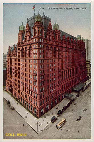 vintage images New York City The Waldorf Astoria c1910