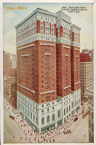 vintage image New York City Hotel McAlpin 34th street