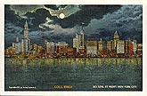 vintage image New York City Sky line 1911