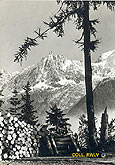 carte postale ancienne aiguille du Midi, par P Tairraz