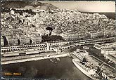 vintage postcard Kairouan in Algiers harbour