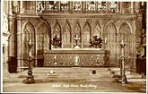 vintage postcard Bath abbey high altar