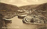 vintage postcard Boscastle from Penally point