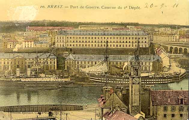 Brest port de guerre caserne 2e depot