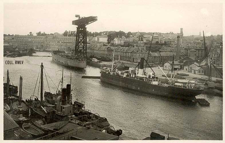 cpa Brest le port de guerre c1930