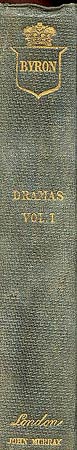 Lord Byron, dramas vol 1 John Murray edition 1837