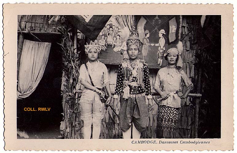 Cambodge danseuses cambodgiennes carte c1930