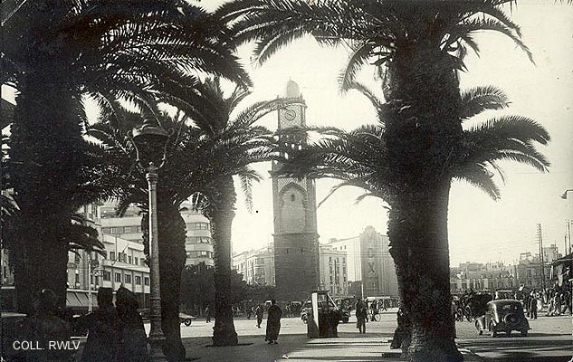 carte postale1946 Casablanca Maroc Place de France