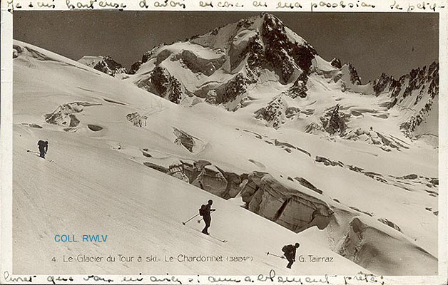 Le Chardonnet Le glacier du Tour a ski phot G Tairraz