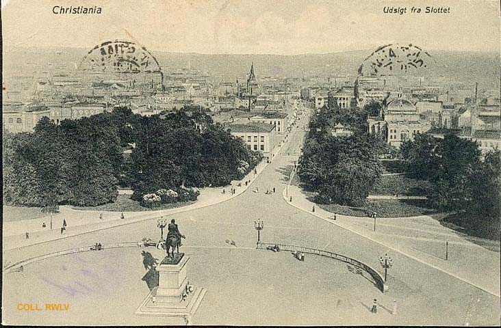 brevkort fra Christiania c1900 Norge