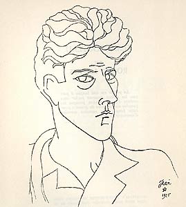 Jean Cocteau  autoportrait