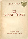 Jean Cocteau Le grand ecart - et Orphee - Fayard 1954