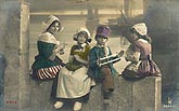 old postcard children from Nederland 1914