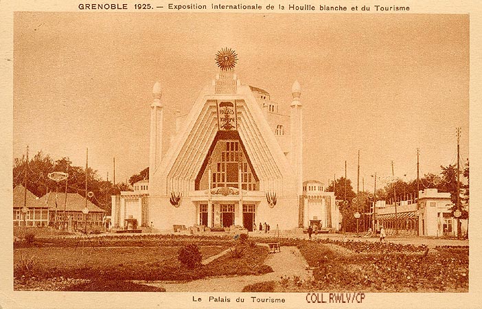 cpa Grenoble expo 1925 palais du tourisme