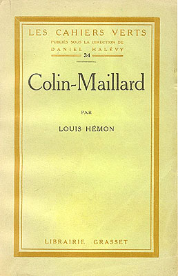 Louis Hemon Colin-Maillard - livre occasion