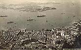 vintage postcard Hong Kong seen from Peak  C1920