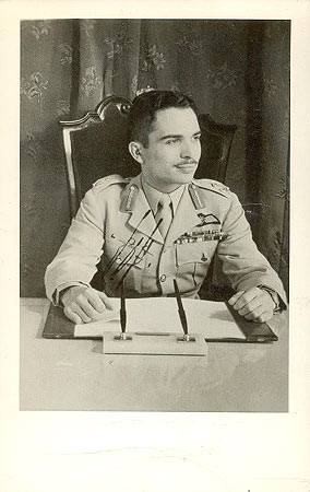 le Roi Hussein de Jordanie c1952 King Hussein of Jordan