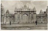 vintage postcard1930 Istanbul porte de Dolma Bahce