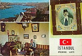 carte postale Istanbul et Pierre Loti