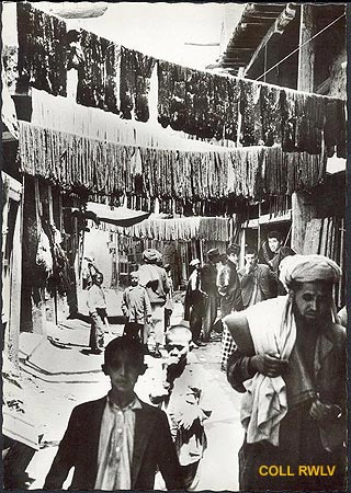 vintage postcard Kaboul rue des teinturiers c1950