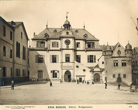 Koblenz Realgymnasium Coblence alte Aufnahme 1903