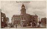 Lancaster, town hall vintage postcard