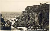 Land's end hotel and cliffs vintage postcard