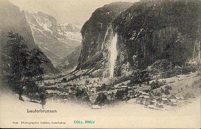 carte postale 1900 Lauterbrunnen Schweiz Suisse