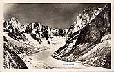 Chamonix les Jorasses et glacier de Leschaux