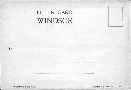 letter card Windsor Valentine's series 5 views inside