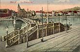 Liege Belgique la passerelle carte postale 1898