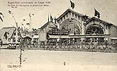 carte postale ancienne Liege expo 1905 pavillon horticulture