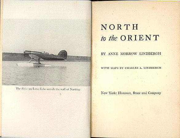 Anne Morrow Lindbergh North to the Orient 1936