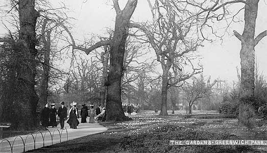 London vintage picture 1900 Greenwich Park