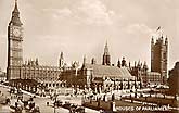 Houses of Parliament vintage postcard