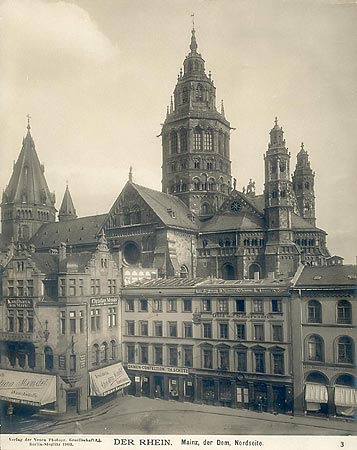 Mainz der Dom alte Aufnahme 1903