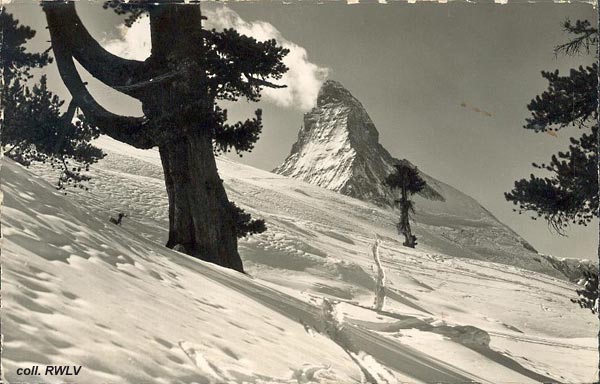 carte postale ancienne Zermatt Matterhorn