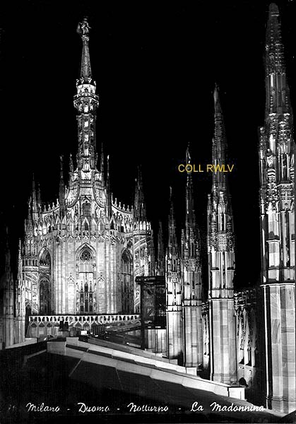 cartolina 1960 Milano duomo terrazzo e tiburio ediz. Garami