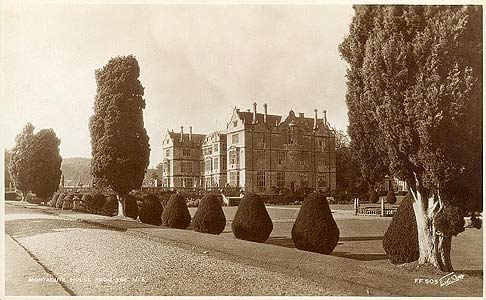 Montacute House vintage postcard