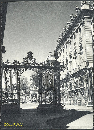 Nancy place Stanislas grille Jean Lamour helio c1950