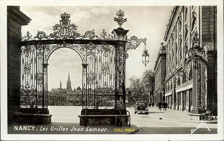 Nancy grilles Jean Lamour c1930 carte postale ancienne