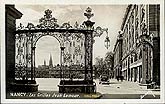 carte postale ancienne Nancy grilles J Lamour c1930