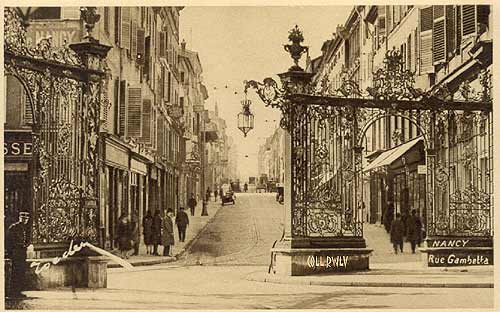 Nancy rue Gambetta carte postale ancienne