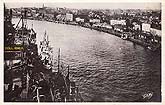 carte postale ancienne Nantes panorama du port c1930