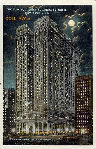 vintage picture the Equitable Building New York 1913