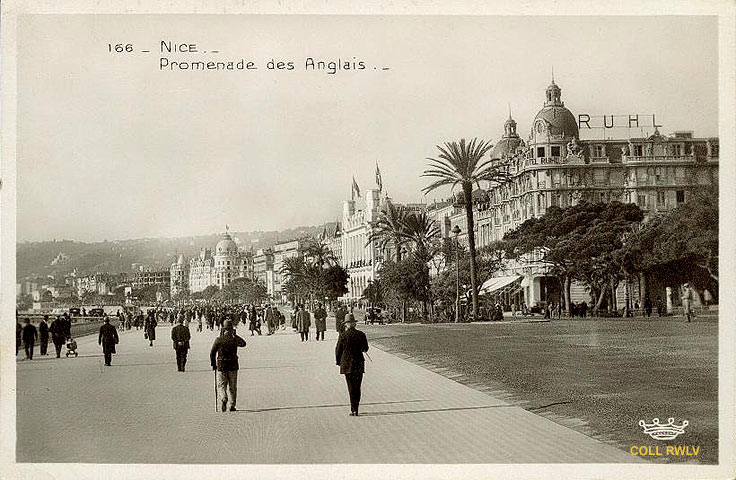 Nice promenade des Anglais carte postale c1930